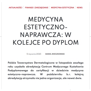 medycyna estetyczno-naprawcza baner Fot Rynek estetyczny